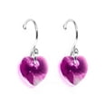 thumbnail image 3 of Juego Zvezda Heart color Fuchsia plata .925 Zvezda ZJU-HEAR-FUC, 3 of 5