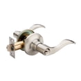 thumbnail image 1 of 1 Pack of HENYIN Wave Lever Keyed Entry Door Lock/Door Knob Hardware Handle and Closet Lockset, Silver Color, with Key,Right Hand(805SN-R), 1 of 8