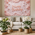 thumbnail image 5 of Pink Theme Birthday Banner Elegant Design Happy Birthday Decorative Banner for Celebration Event Indoor Decoration Party Decor, 5 of 6