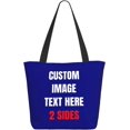 thumbnail image 3 of Custom Tote Bag With Logo Photo, Custom Bag, Personalized Shopping Bags Reusable Grocery Bags Bulk For Work Travel Gifts, 3 of 8