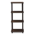 thumbnail image 2 of Furinno Durable 15"W X 11.6"D X 36.5"H 3-Shelf Freestanding Shelves, Walnut, 2 of 5