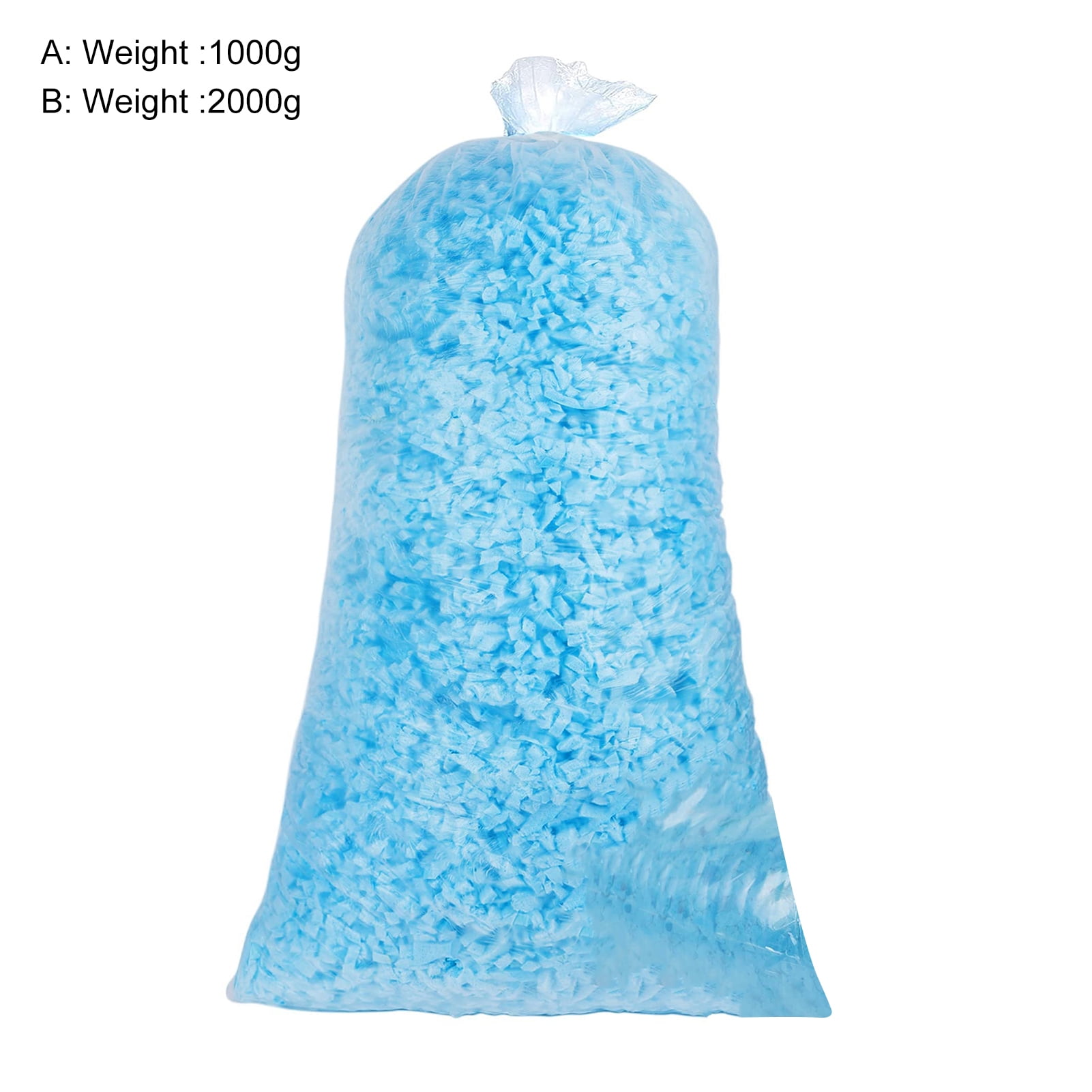 Pnellth 1/2Kg Shredded Memory Foam Filling Breathable Bean Bag Filler Soft Pillow Stuffing Foam for Couch Cushion Dog Bed Chair Arts Crafts