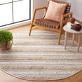 thumbnail image 2 of SAFAVIEH Natura Ermintrude Striped Cotton Area Rug, Ivory, 6' x 6' Round, 2 of 7