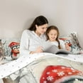 thumbnail image 4 of Manfei Cartoon Penguin 7-Piece Twin Bedding Sets for Kids Teens,Winter Snowflake Bedding Comforter Set,Merry Christmas Breathable Sheet Sets,Breathable Home Decor,Reversible, 4 of 8
