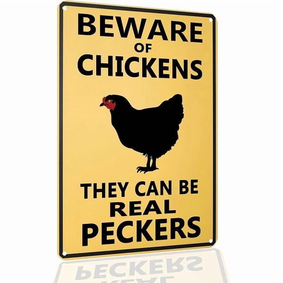 Funny Chicken Decor Sign Welcome to Our Coop Metal Chicken Coop Tin Signs for Farm Chicken Coop Farmhouse Kitchen Vintage Wall Decor 12x8 Inch Room