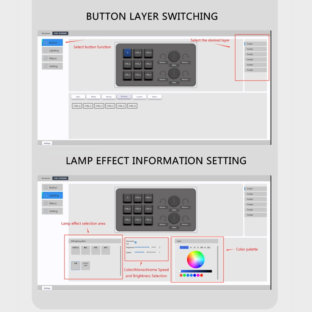Programmable Keypad with Customizable Touch, Mechanical Switches, Perfectly for Gaming and Professional Use Keyboard