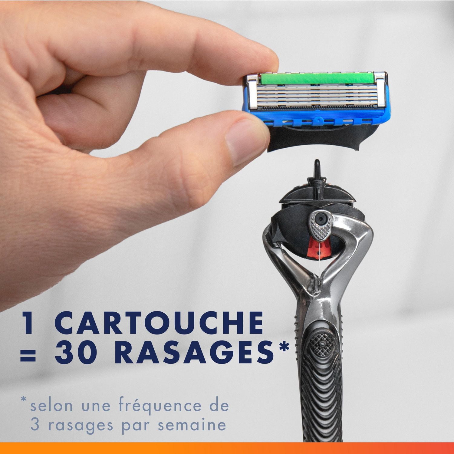 Gillette ProGlide Razor for Men, 1 Handle + 1 Blade Refill, 1CT