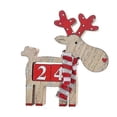 thumbnail image 1 of Wooden Christmas Advent Calendar Reindeer Countdown Calendar Reindeer Pattern Perpetual Calendar Christmas Table Decoration Festive Holiday Decoration, 1 of 5
