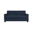 Devon Sleeper Sofa with certified Memory Foam Mattress, Blue Linen
