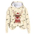 thumbnail image 3 of Futezty Women Christmas Sweatshirt Xmas Fleece Warm Vacation Tunic Sweater Shirt Graphic Pullover Top, 3 of 6