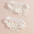 thumbnail image 7 of Chunleiiii White Garters For Bride 2 Pieces Wedding Garter For Bride Elasticity Lace Garter Wedding Garter Set For Bride Copper Sleeves for Knees, 7 of 7