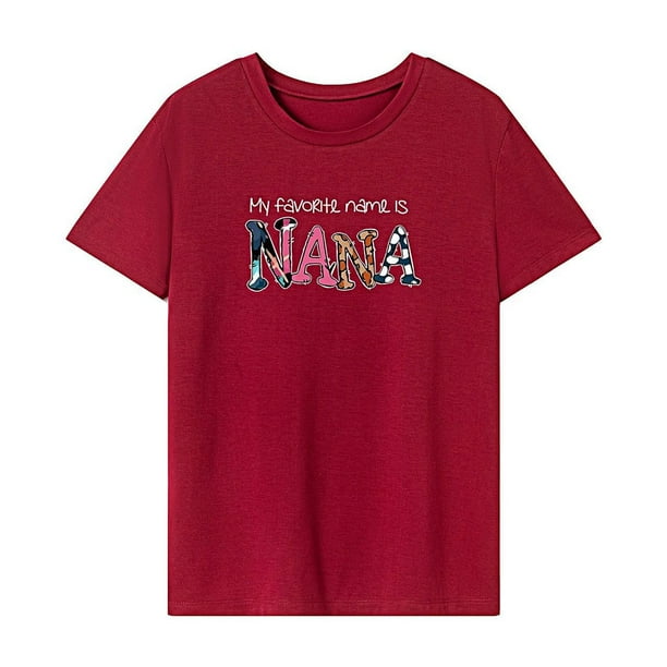 Camiseta para mujer Ropa de verano Cómoda camiseta de manga corta para vacaciones en la oficina S
