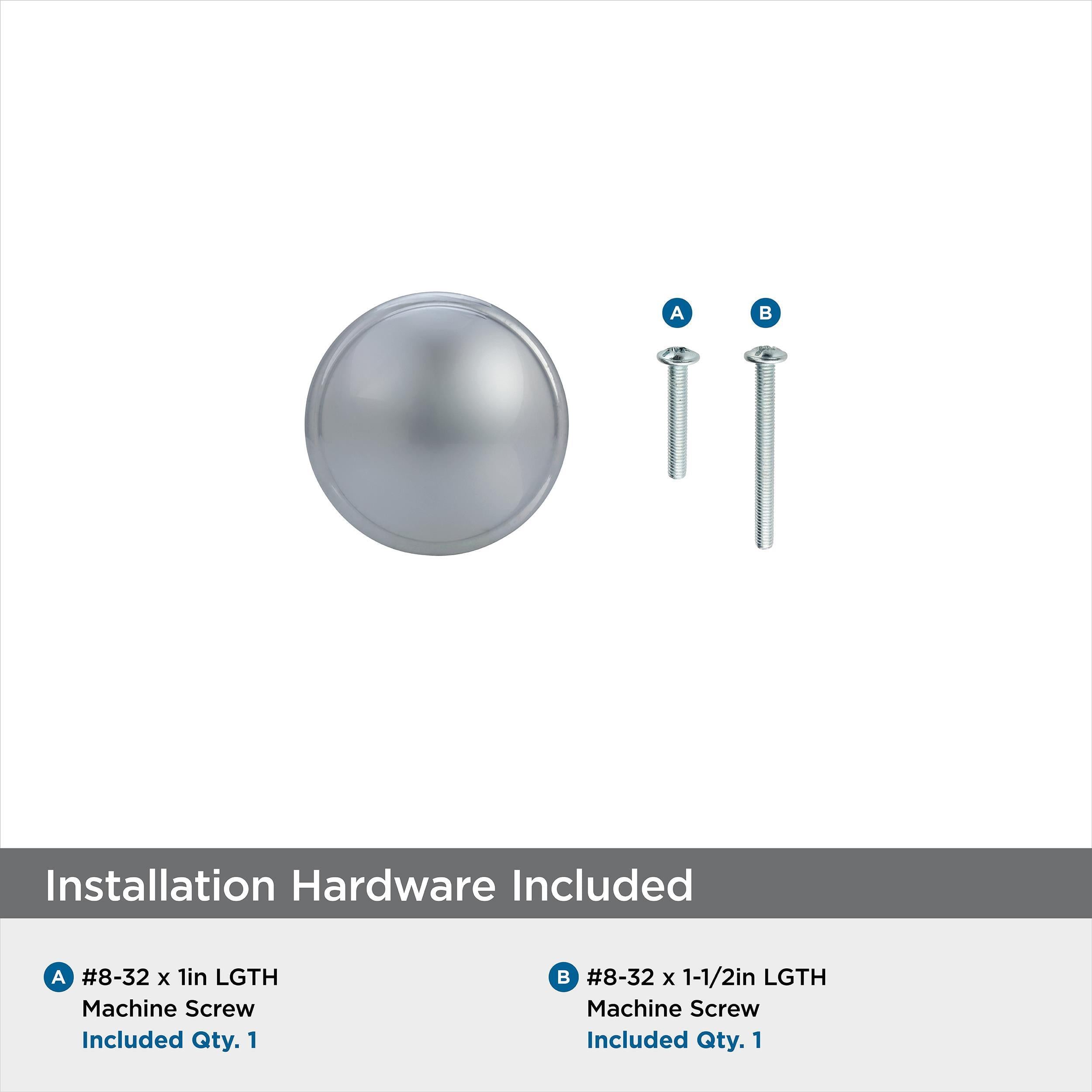 Amerock Ravino 1-1/4 inch (32mm) Diameter Polished Chrome Cabinet Knob, 10 Pack