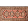 thumbnail image 1 of Ahgly Company Indoor Rectangle Traditional Fire Brick Red Persian Area Rugs, Swatch Sample, 1 of 6
