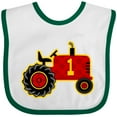 thumbnail image 3 of Inktastic Red Tractor 1st Birthday Boys Baby Bib, 3 of 4