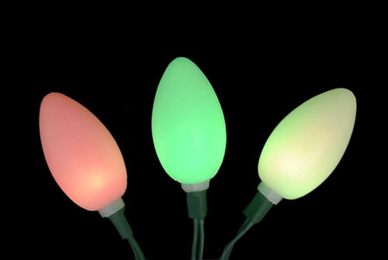 Hofert 6684859 Color Changing LED C9 Novelty Green Wire Christmas Light