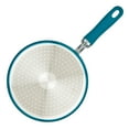 thumbnail image 4 of Rachael Ray Create Delicious Aluminum Nonstick Induction Straining Saucepan, 3 Quart, Teal Shimmer, 4 of 7