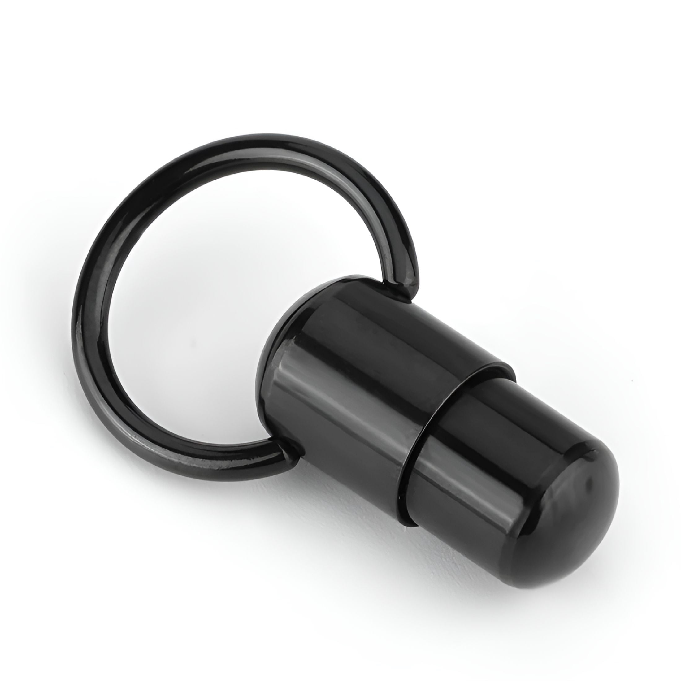 Faux Tongue Piercing Ring, Hypoallergenic Suction Cup, Prank Stud Jewelry  with Steel Ball (1pc)