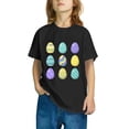 thumbnail image 4 of T-shirt de Pâques pour Garçons, T-Shirt à Manches Courtes Col Rond avec Imprimé Graphique d'Œuf de Pâques, Mélange 95 % Polyester 5 % Spandex, Tissu Extensible Doux, Lavable en Machine, Taille 110, 4 of 7