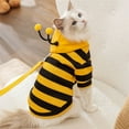 thumbnail image 2 of Niusricy Cat Autumn Winter Hoodie Clothes Small Pet Costume Bee Costume Outfits Funny Apparel, 2 of 9