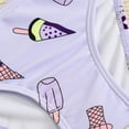 thumbnail image 5 of Gyujnb Cartoon Print Two-Piece Swimsuit, Cute Halter Tankini with Skirted Bottom (Toddler,Little Girls),3-4 Years, 5 of 8