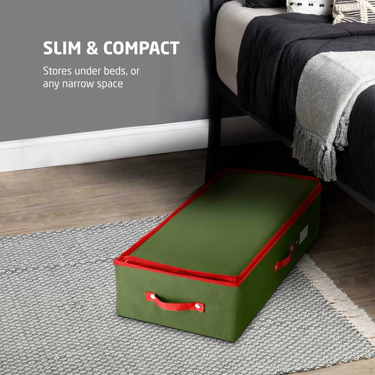 Hold N' Storage Christmas Storage Wrapping Paper Organizer and Under Bed Storage  Container 600D Material 
