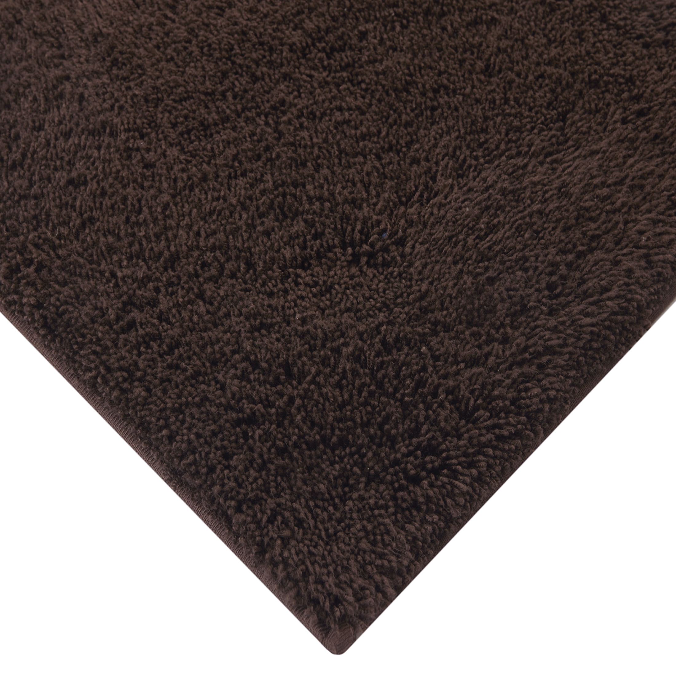 Mainstays Performance Recycled Polyester 3 Piece Bath Rug Set, Brown Basket