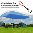 thumbnail image 3 of Tnobhg Carabiner Bungee Cord Portable Hanging Hook Strong Elastic Rope Multifunctional Connector Heavy Duty Latex Elastic Cord with Alloy Climbing Buckle Tent Accessories, 3 of 8