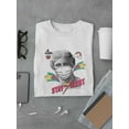 thumbnail image 3 of Female Statue W Mask Popart  T-Shirt Men -Image by Shutterstock, Male Large, 3 of 4