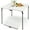 White, variant on Spaco Portable Folding Camping Table with All-Weather HDPE Tabletop and Rustproof Steel Frame, Utility Table, Camping and Party, White