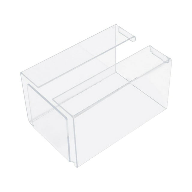 Servilletero transparente rectangular de acrílico transparente, dispensador de servilletas Borrar M