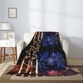 thumbnail image 5 of Throw Blanket for Couch Sofa and Bed, Glasses And Fireworks Super Soft Plush Throw Blanket, Fuzzy Cuteness Comfy Warm Washable Flannel Blanket & Throws for All Season 50"x40", 5 of 7