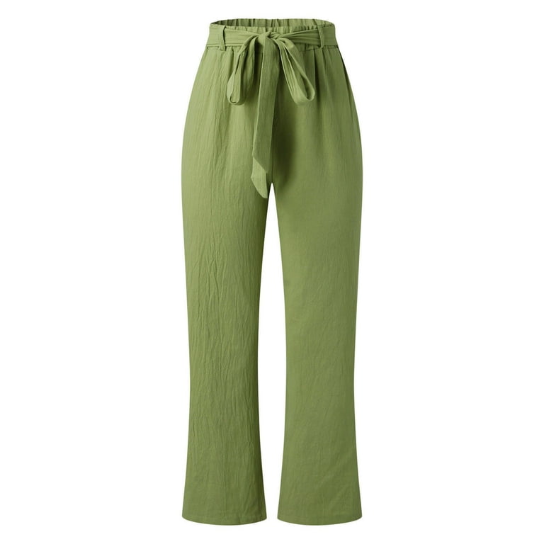 N° 21 Woman Pants Green 25EN2M0B0210068 5340 NECHOLOGY Womens Pants Pants for Women Work Casual High