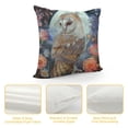 thumbnail image 4 of Orinice Owl Flowers Moon Graphic Decorative Cushion Throw Pillow Cover for Home Couch Living Room Bed Sofa - Aesthetic Decorative 1PC 12x12in, 4 of 5