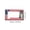 Multicolor182, variant on Commemorative License Plate Frame Patriotic Car License Plate Holder USA Flag Frame Metal Construction for Vehicles Trucks SUVs RV Trailers Independence Day Memorial Day Veterans Day