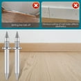 thumbnail image 3 of MesaSe 200PCS Double-Head Skirting Thread Seamless Nail Metal Skirting Line Without Marks Nail Rust-Proof No Trace Skirting Thread Screws Set with 2 Rods for Skirting Line, 3 of 7