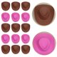 thumbnail image 5 of GAXIRE 60 piezas de mini sombreros de vaquera, sombreros de vaquero en miniatura, sombreros de muñeca, accesorios para escenas de bricolaje en miniatura., 5 of 7