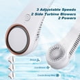 thumbnail image 3 of CIVPOWER Ventilador de cuello: Ventilador portátil sin aspas recargable con refrigeración personal para el cuello, manos libres, 3 velocidades, batería de 4000 mAh, diseño de auriculares portátiles op, 3 of 5
