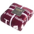 thumbnail image 5 of Fleece Healing Thoughts Blanket, Warm Hug Throw Blanket Get Well Hope Prayer Love & Hope Positive Energy Gift for Women Men Best Friends, 5 of 6
