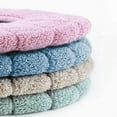 thumbnail image 5 of Sonceds Bathroom Soft Thicker Warmer Stretchable Washable Cloth Toilet Seat Cover Closestool Pads, 5 of 9
