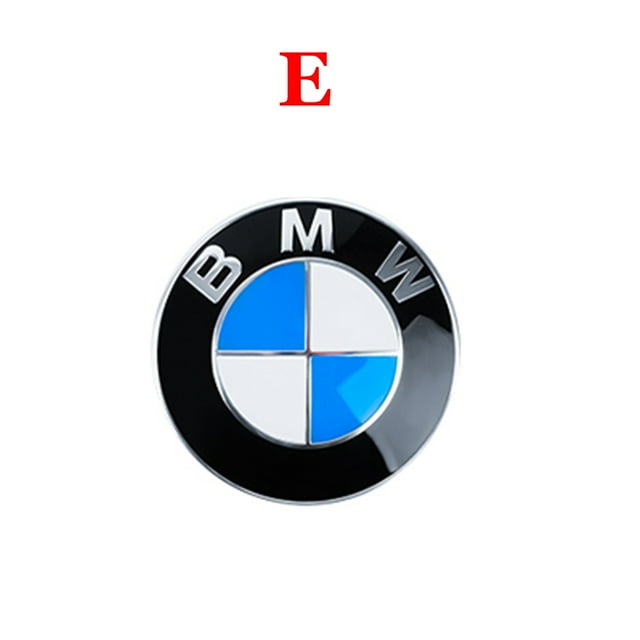 Front Hood Emblem Rear Badge Wheel Hub Cap Steering Wheel Sticker For M Power Performance E90 E91 E92 X3 X5 X6 F10 M3 M5 F25 E 44mm Steering Wheel