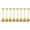 Gold 12cm, variant on SDFGTstore Beautiful Nonrust Steel Leaf Spoon Ideal for Wedding Christmas Gift Give