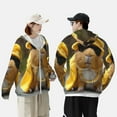 thumbnail image 4 of Fotbe Heavy Metal Style Guinea Pig Chaqueta con Protección Solar UPF 50+ para Hombre y Mujer, Camisa con Capucha y Bolsillos-X-Large, 4 of 7