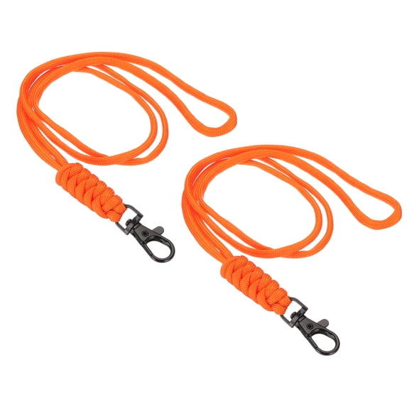 Uxcell 44cm Neck Lanyard with Hooks 2 Pcs Adjustable Long Neck Strap Lanyard for ID Badges Holder Keys USB Keychain