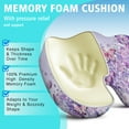 thumbnail image 5 of Premium Butterfly Pattern Memory Foam Seat Cushion Ergonomic Chair Pad for Office Chair, Car, Airplane & Bleachers Sciatica, Tailbone Hip & Back Pain Relief - Chair Cushion for Long Office Workers., 5 of 5
