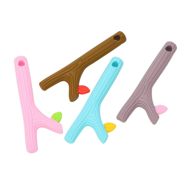 Baby Teething Toy, Colorful Hollow Teething Tube Easy To Grip Lightweight Flexible For Reduce Pain