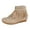 Beige, variant on Women's Retro Elastic Chelsea Ankle Boots Short Western Cowgirl Cowboy Boots
