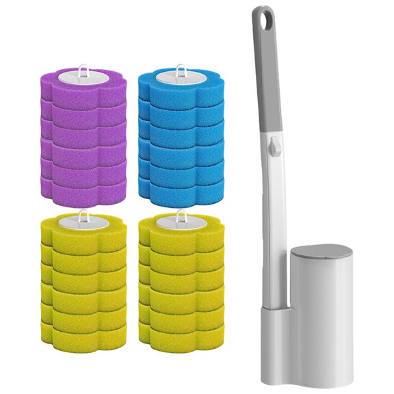 Practical Toilet Cleaning Set for Home and Public Use Toilet Cleaning Wand Toilet Cleaning Organizers