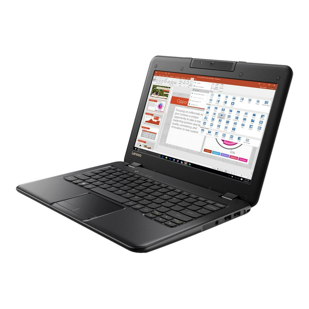 Lenovo 11.6" Netbook, Intel Celeron N3350, 4GB RAM, 64GB SSD, Windows ...