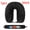 Black-U-Shaped Pillow Case, variant on Travel Neck Pillow U-Shaped, Adjustable, Portable, Soft Plush Polyester, Medium Softness, Ideal for 3-Day Clothing Storage, Suitable for Short Trips, Business, Flights, Cars, Camping,Flannel Fabric